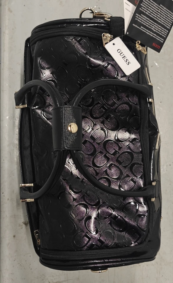 Bolso de Viaje de Lona con Ruedas GUESS Colección Brooken Negro Foto 4 de 4