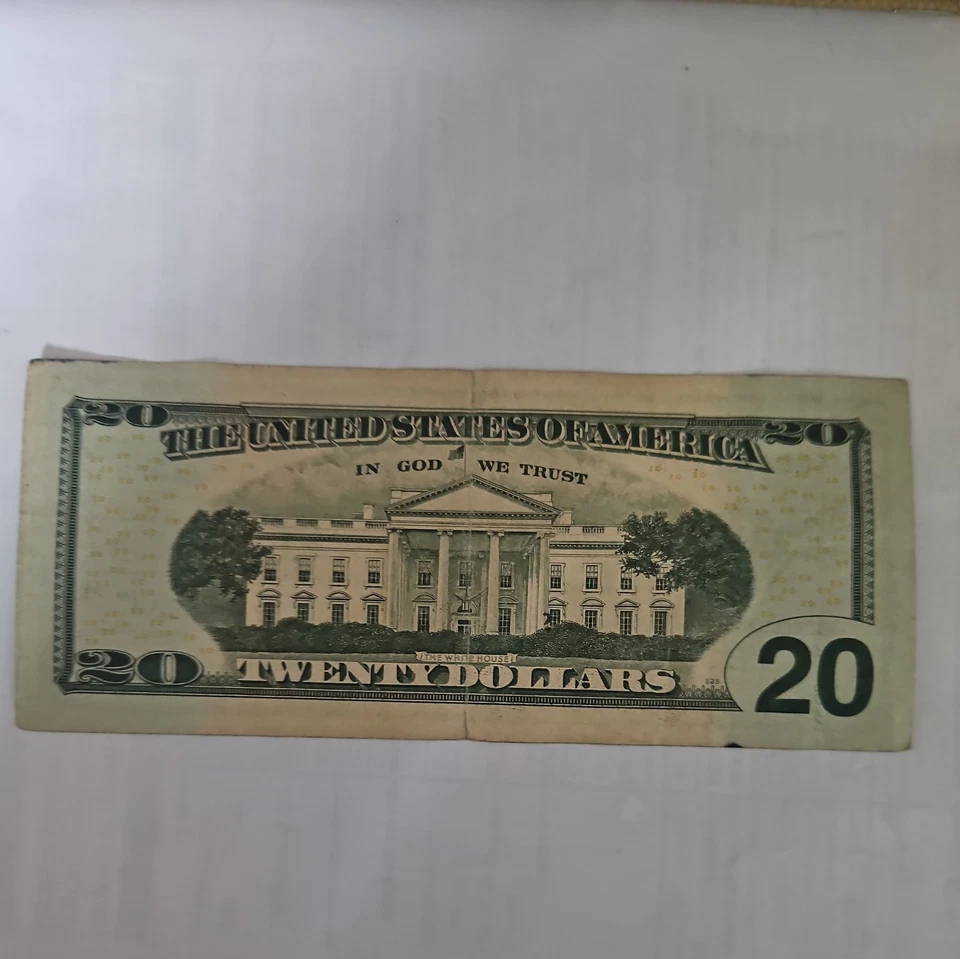 2009 $20 Dollar Bill Birthday Note  May 20 1986 Anniversary JK19860520A - Image 2 of 2