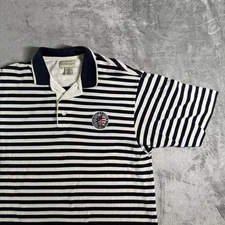 Cutter & Buck Mens Striped Golf Polo Shirt 2005 US Open Pinehurst Large