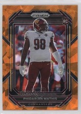 2022 Panini Prizm Rookies Orange Ice Prizm Phidarian Mathis #390 0c4