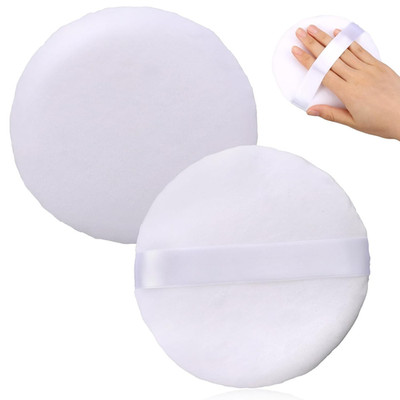 1 Pack 5 Inch Large Powder Puff for Face Powder, Ultra Soft Washable Loose Powde
