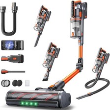 Cordless Vacuum Cleaner, 65Mins 600W 50KPA Cordless Stick Vacuum with Touch Scre