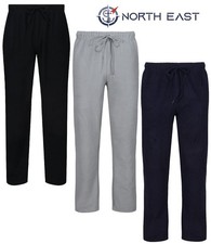 Mens Fleece Pyjama Bottoms Winter Lounge Sleep Jog PJ Pant With Pockets M to XXL