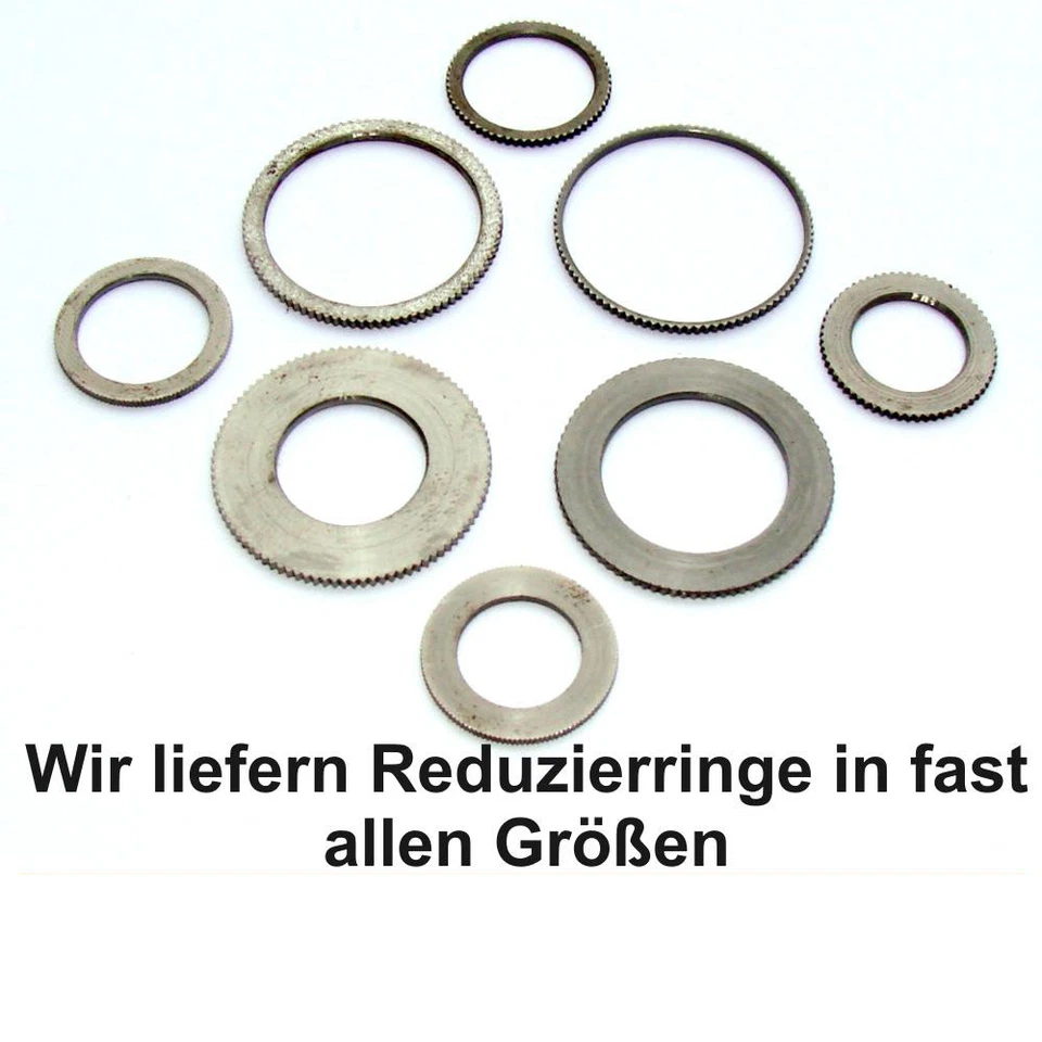 Reduzierring Sägering gerändelt Distanzring für Kreissägeblätter diverse Größen