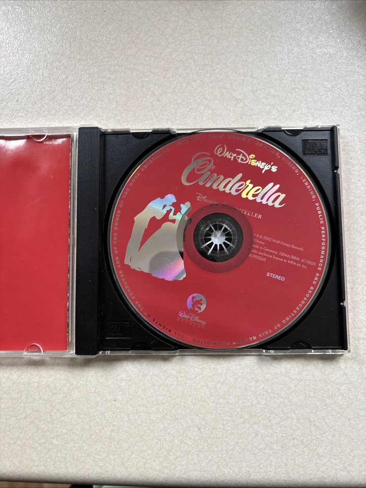 Walt Disney Original Storyteller Cinderella (CD, 2002) Character Voice & Songs Foto 2 de 3