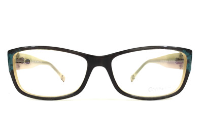 Coco Song Eyeglasses Frames TAKE ME Col.1 Brown Blue Beige Floral 53-15-135