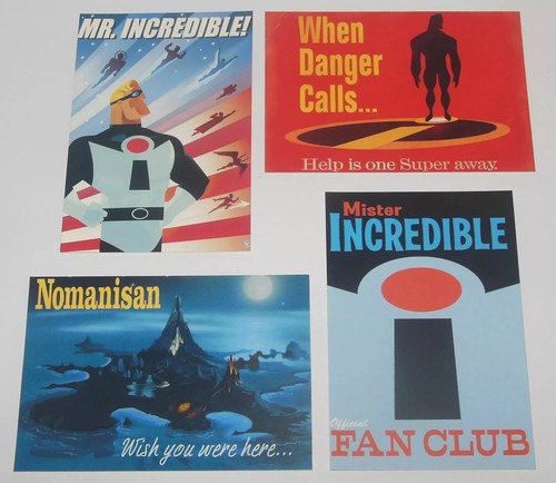 NEW: The Art of The Incredibles Disney Pixar: 30 Postcards set - Picture 5 of 6