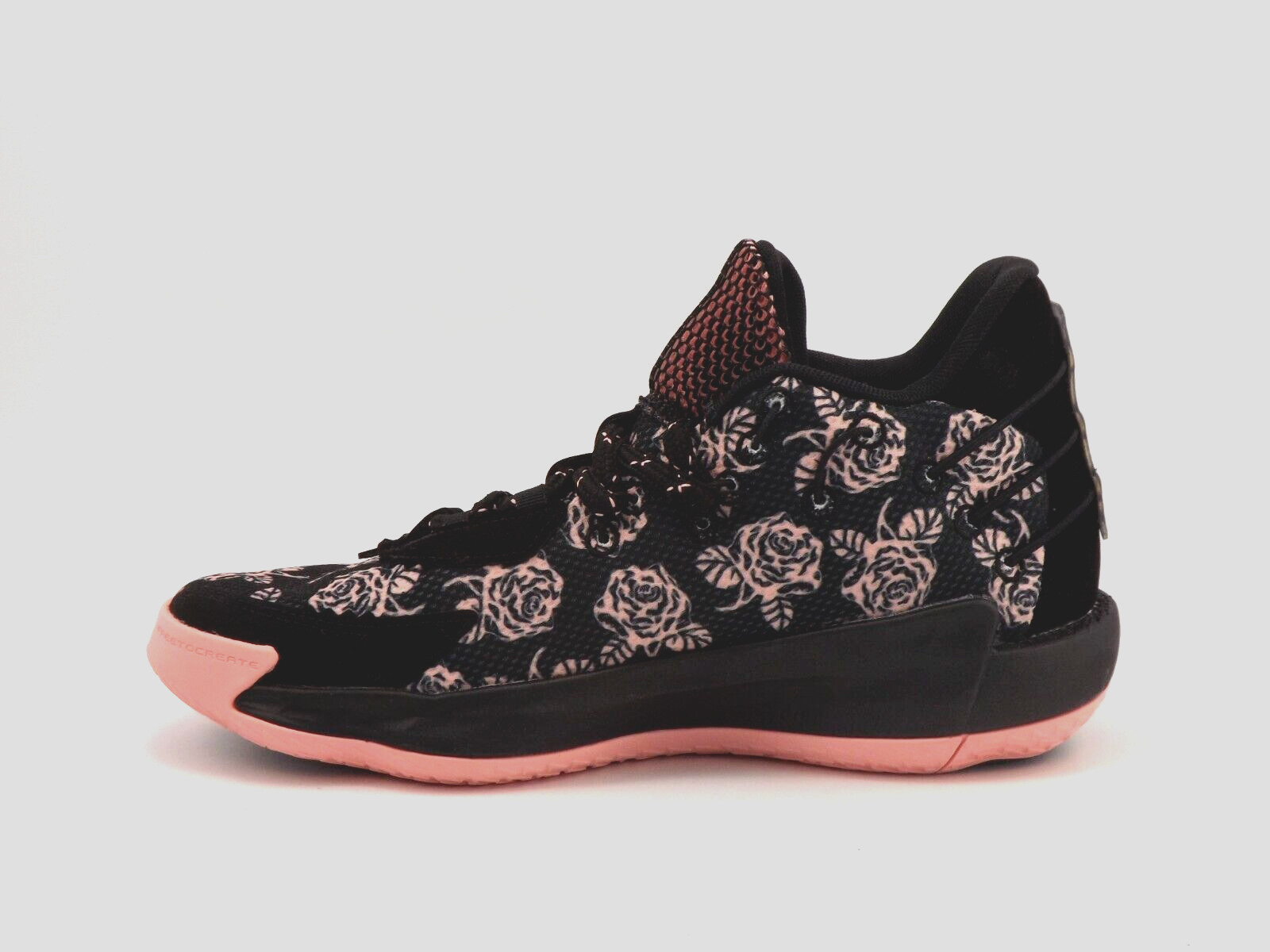 Adidas Dame 7 J Rose City  FZ5453 Size 6 Kids Black Glow Pink Basketball Shoes thumbnail 2