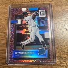 Bryan De La Cruz 2022 Donruss Optic Photon Prizm Rated Rookie SSP #53  RARE