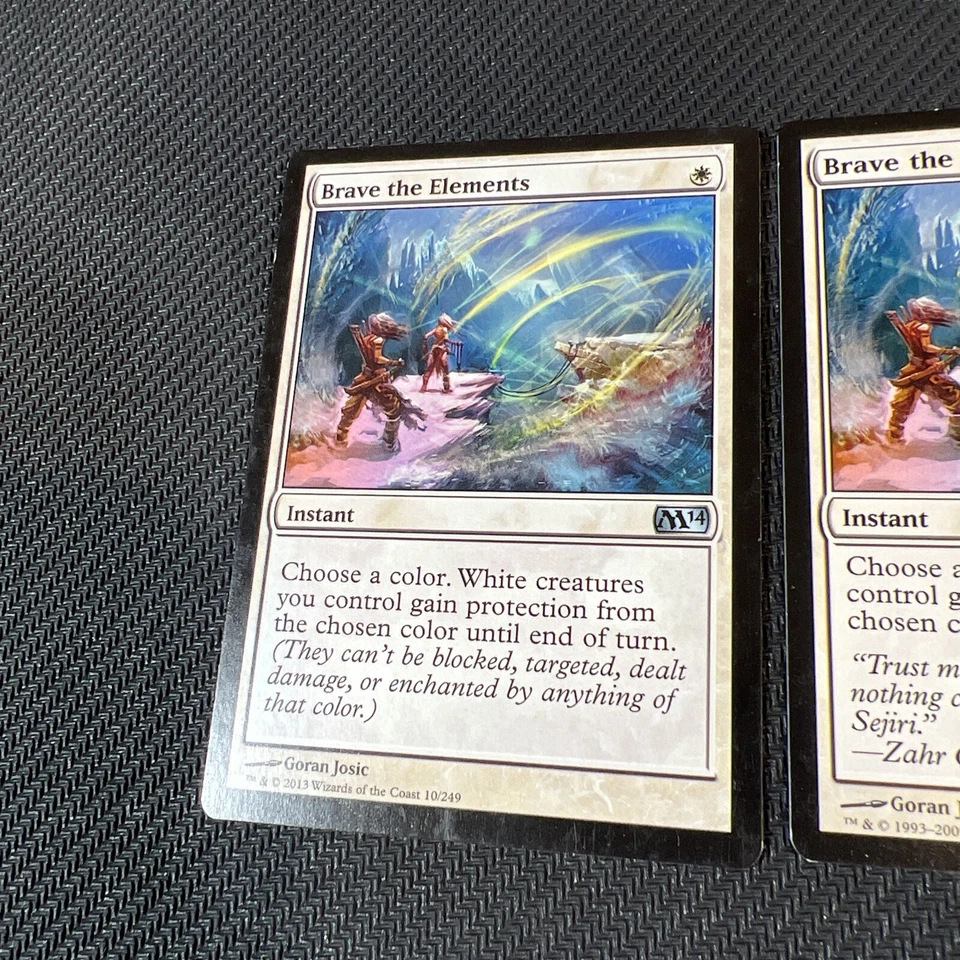 Brave the Elements Magic The Gathering Mtg Zendikar M14 Card 2 - Image 2 of 3