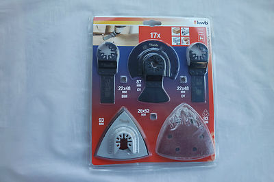 KWB Multi-Tool-Set  17-teilig,  Multitool Zubehör-Set  