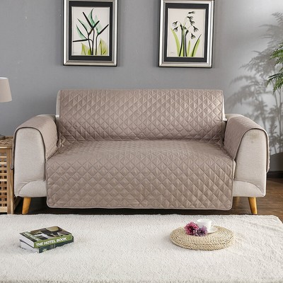 Solid Color Sofa Cover Washable Removable Towel Arm Rest Couch