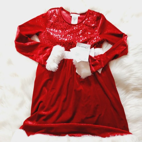 Christmas Dress with Faux Fur Trim 