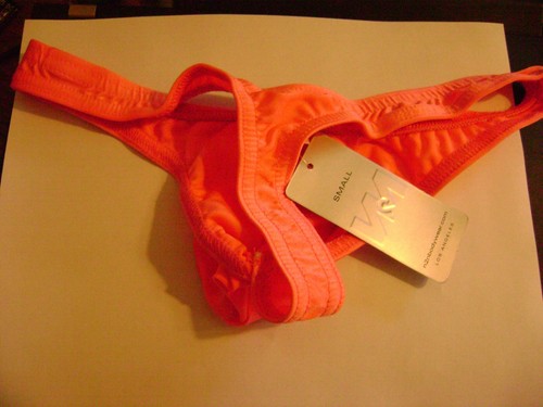 A VINTAGE NOS N2N power -G (NC5) thong SIZE SMALL, FITS: 22"-28" IN CORAL - Picture 3 of 4