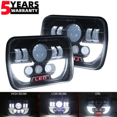 7x6'' LED Headlight Hi/Lo Beam H4 for GMC Savana 1500 2500 3500 Safari Van