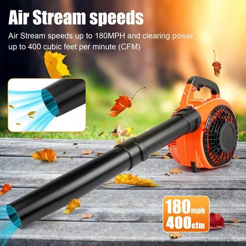 Commercial Leaf Blower 2-stroke 26CC Engine Gas Powered Handheld Leaf Blower NEW - Picture 9 of 13