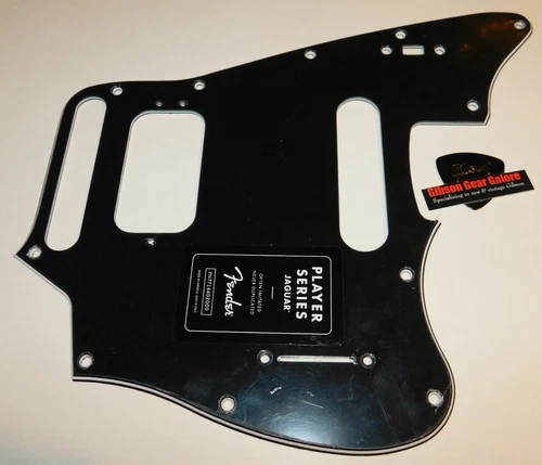 Fender Jaguar Pickguard Player 3 Ply Black HS Electric Guitar Parts Project