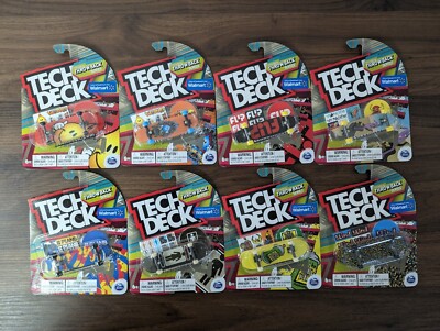 Tech Deck Skateboards: Throwback Series - Full Set of 8 (2 Rare/2 Ultra Rare)