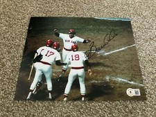 BERNIE CARBO Signed Autograph 8x10 Photo BOSTON RED SOX HOMER BAS BECKETT A