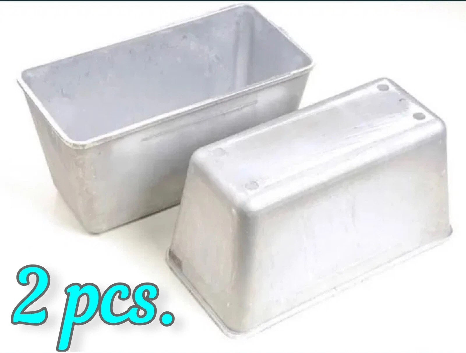 Set lot of 2 pcs forms Bread Pan Loaf Aluminium Mold New
Opens in a new window or tab
