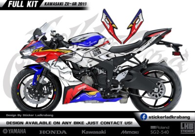 Graphics Decal Kit Wrap Compatible with KAWASAKI ZX-6R (2019 Graphics Decal Kit Wrap Compatible with KAWASAKI ZX-6R (2019