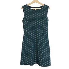 NWT Loft Floral A-Line Dress Green Sleeveless Sz 8P