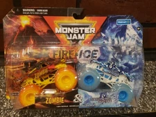MONSTER JAM 2024 Fire & Ice Zombie & Northern Nightmare Monster Truck Series