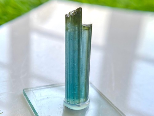 Premium Natural Indicolite Tourmaline Crystal 2.93 Grams 28x8x7mm - Picture 3 of 6