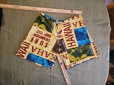 Vintage 80s Surf Line Hawaii Original Jams Drawstring Men's Multicolored Shorts