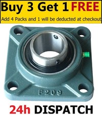 UCF SF Metric Self Lube Bearing 4 Bolt Flange