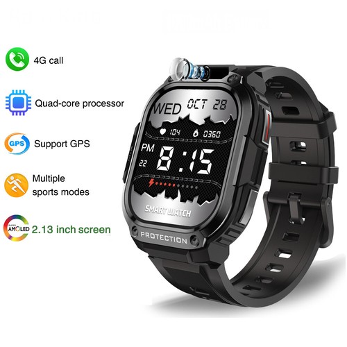 Big Screen Smart Watch 4G Phone Call Sport Fitness Tracker Women Men Smartwatch - 第 1/13 張圖片
