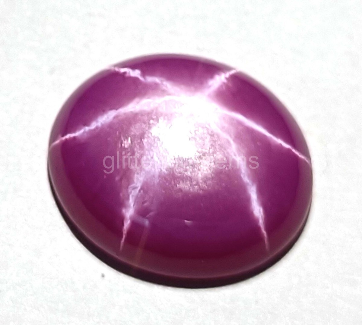 9.40 Ct Certified 6 Rays Pink Star Ruby Round Cut Cabochon Loose 