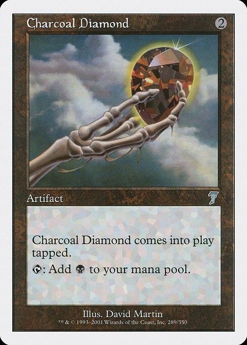 MTG 7th Edition --- CHARCOAL DIAMOND --- Uncommon! NM! Magic the Gathering!