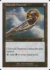 MTG 7th Edition --- CHARCOAL DIAMOND --- Uncommon! NM! Magic the Gathering!