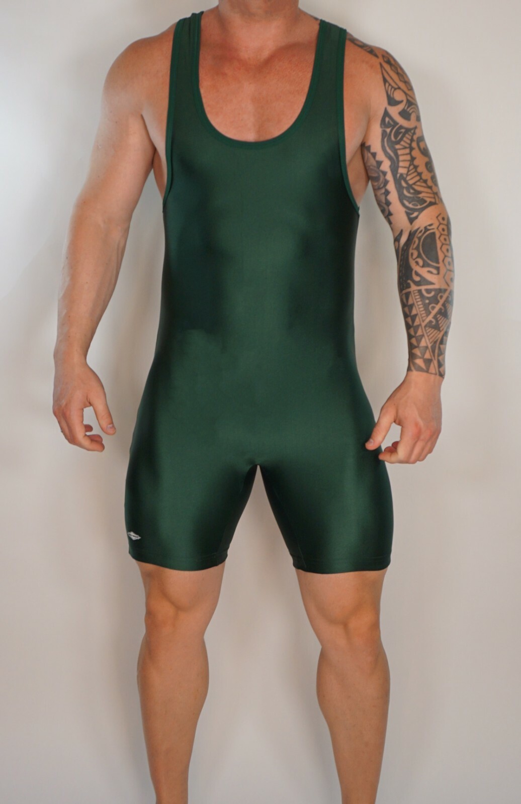 MEN'S DARK GREEN WRESTLING SINGLET ADULT LARGE eBay
