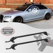 For Audi A4 S4 2007-2019 Cross Bar Luggage Carrier W Lock 44-49 Top Roof Rack For Audi A4 S4 2007-2019 Cross Bar Luggage Carrier W Lock 44-49 Top Roof Rack
