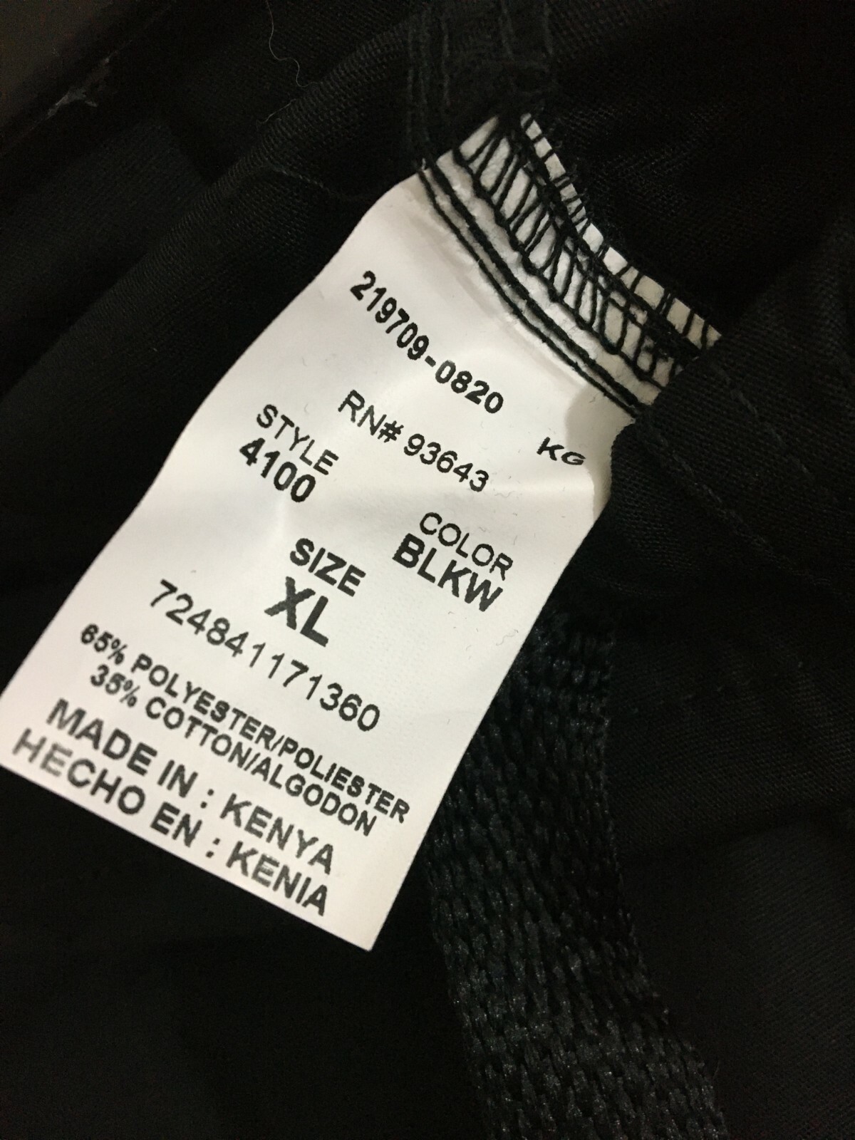 Cherokee Unisex Sz XL Scrub Pants Black NWT RN 93643 Uniform Bottom