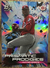 2019 Bowman Platinum Prismatic Prodigies Hunter Greene #PPP-36 Cincinnati Reds
