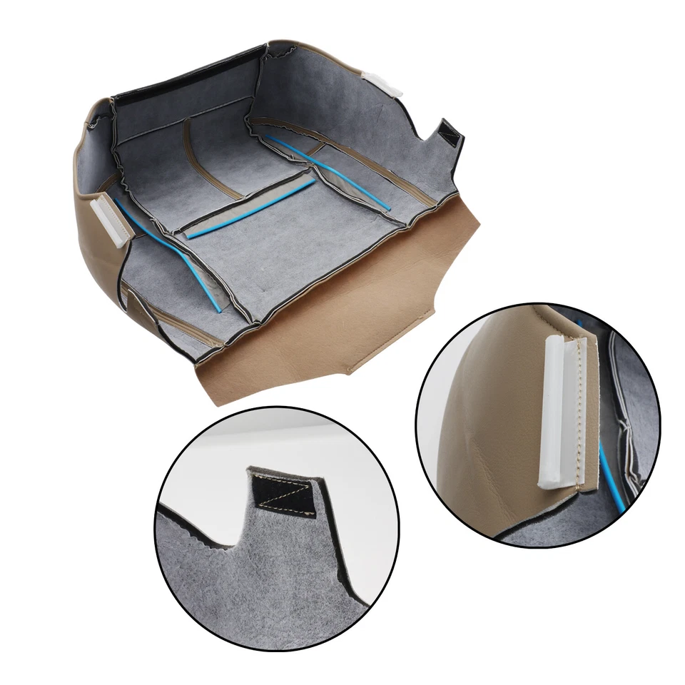 Cubierta de asiento bronceada inferior y superior trasera inclinada para conductor y pasajero para Chevrolet GMC Foto 2 de 4