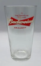 Budweiser "Beechwood Aged Since 1878" Draught Draft Tumbler Pint Beer Glass