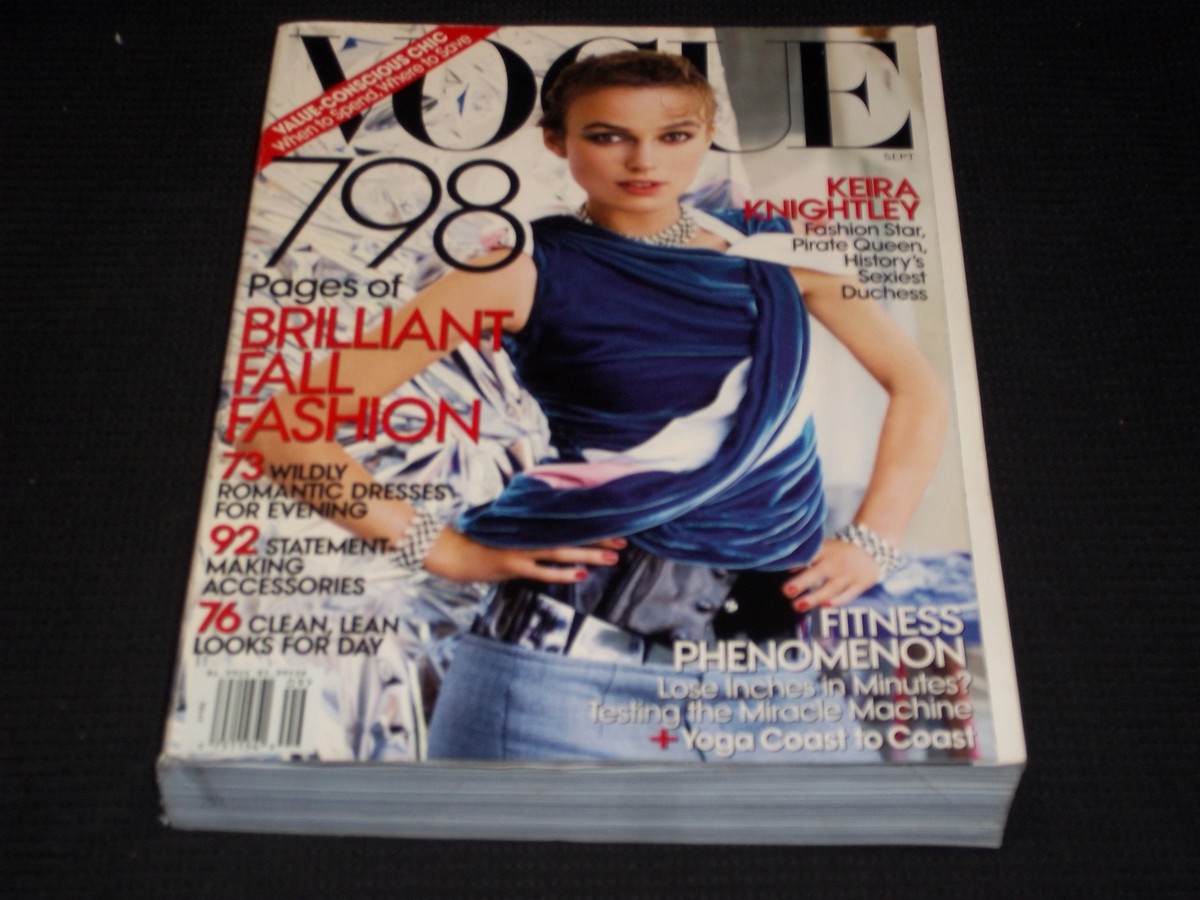 2008 SEPTEMBER VOGUE MAGAZINE - KEIRA KNIGHTLEY HUGE FASHION