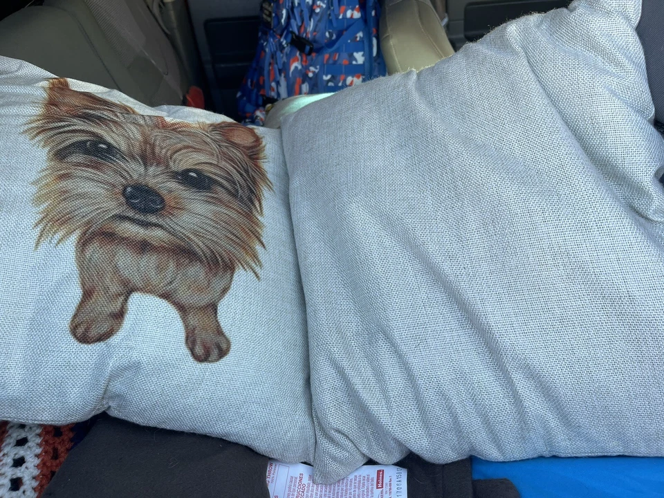 Casa rodante Yorkie cojines de sofá para camping Foto 2 de 2