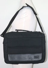 Computer Laptop Bag Targus Briefcase Zippered Black Nylon  10"x 15" x 2"
