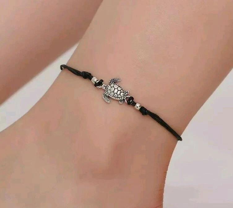 Black anklet bracelet outlet