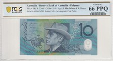 First Prefix AA06 2006 Macfarlane Henry $10 Banknote PCGS 66 PPQ