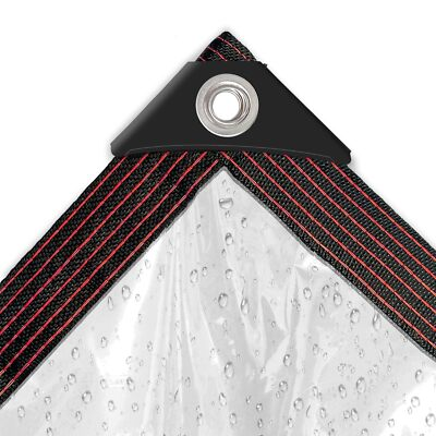 #ad Clear Tarp Waterproof Small 4x6ft for Garden Winter Tarpaulin Transparent... $8.61