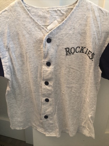 Vintage Colorado Rockies Shirt Youth Size 8 MLB See Measurements Bichette - Picture 3 of 11