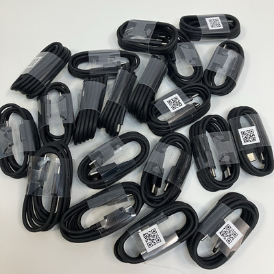 Lot of 20 Samsung Data Cable Black 3 ft USB-C to USBC, GH39-01922A 3 foot 100 cm