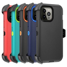 For iPhone 12 Mini Pro Max Shockproof Case Defender Hard Cover Belt Clip Screen