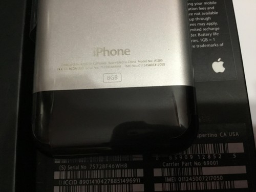 Rare Find Apple iPhone 1st Generation 2G - 8GB - With Matching # Opened Box ! - Afbeelding 12 van 14